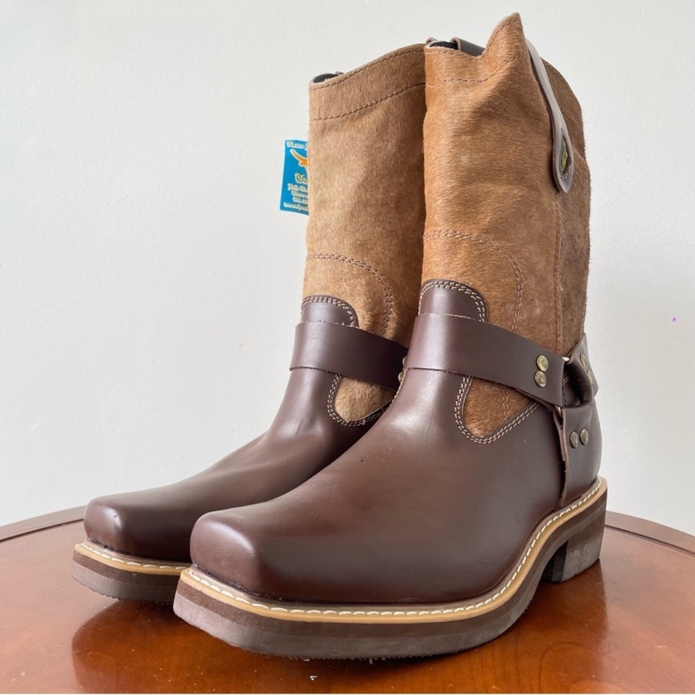 Brown Leather Cowboy Boots